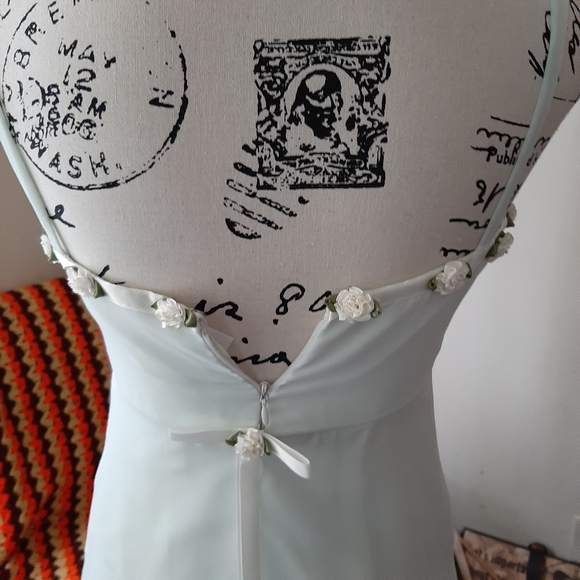 VTG Dessy After Six Maxi Square Neck Bride Mint 2k - Picture 7 of 8